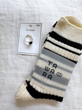 「studio CLIP（スタディオクリップ）の【daily CLIP】天然石リング（リング、その他）」を使った、さちち さん（レディース・156cm）の春コーディネート