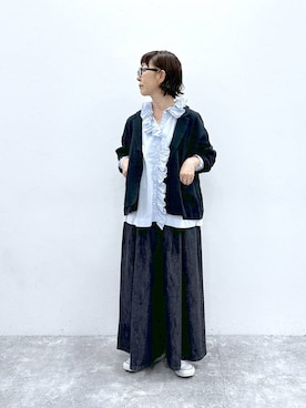 「アイテム（ジャケット/アウター）」を使った、さちち さん（レディース・156cm・50代）の夏コーディネート