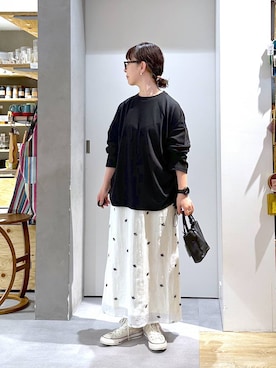 「アイテム（スカート）」を使った、さちち さん（レディース・156cm・50代）の秋コーディネート