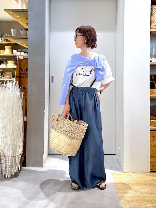 daily CLIP】KECH レザーショルダーバスケット（かごバッグ）｜studio