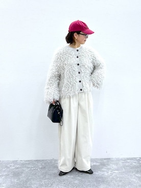 「アイテム（キャップ）」を使った、さちち さん（レディース・156cm・50代）の冬コーディネート