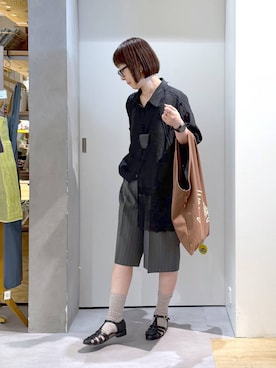 「studio CLIP（スタディオクリップ）のアイテム」を使った、さちち さん（レディース・157cm）の夏コーディネート