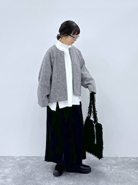 「アイテム（ノーカラーコート）」を使った、さちち さん（レディース・156cm・50代）の秋コーディネート