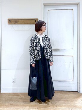 「50代前半です」｜「アイテム（その他アウター）」を使った、さちち さん（レディース・156cm）の秋コーディネート