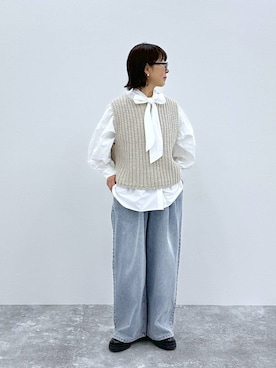 「アイテム（その他アウター）」を使った、さちち さん（レディース・156cm・50代）の秋コーディネート