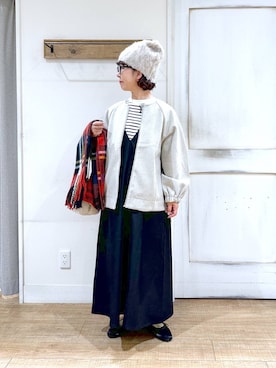 「50代前半です」｜「アイテム（ブルゾン）」を使った、さちち さん（レディース・156cm）の秋コーディネート