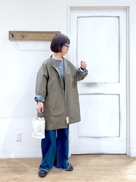 「50代前半です」｜「アイテム（ブルゾン）」を使った、さちち さん（レディース・156cm）の秋コーディネート