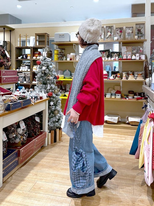 セール】デニムアシメフロントパンツ（デニムパンツ）｜studio CLIP