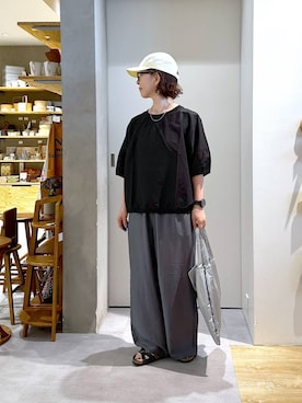 「アイテム（帽子）」を使った、さちち さん（レディース・156cm・50代）の夏コーディネート
