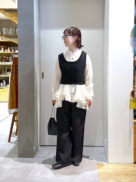 「アイテム（バッグ）」を使った、さちち さん（レディース・156cm・50代）の秋コーディネート