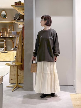 「studio CLIP（スタディオクリップ）のアイテム（トップス）」を使った、さちち さん（レディース・156cm）の春コーディネート