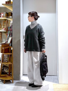 「アイテム（バッグ）」を使った、さちち さん（レディース・156cm・50代）の冬コーディネート