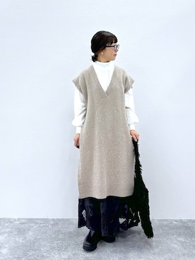 「アイテム（ワンピース/ドレス）」を使った、さちち さん（レディース・156cm・50代）の秋コーディネート