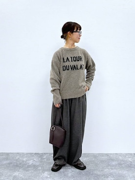 「アイテム（トップス）」を使った、さちち さん（レディース・156cm・50代）の冬コーディネート