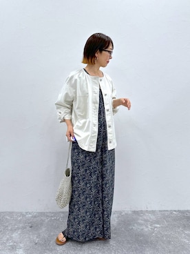 「50代前半です」｜「アイテム（サロペット/オーバーオール）」を使った、さちち さん（レディース・156cm）の夏コーディネート