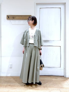 「50代前半です」｜「アイテム（その他アウター）」を使った、さちち さん（レディース・156cm）の夏コーディネート