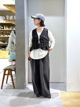 「アイテム（デニムパンツ）」を使った、さちち さん（レディース・156cm・50代）の夏コーディネート