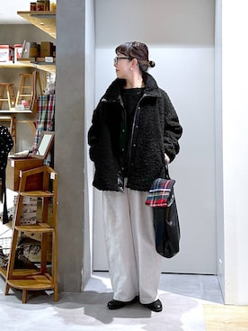 「アイテム（ジャケット/アウター）」を使った、さちち さん（レディース・156cm・50代）の冬コーディネート