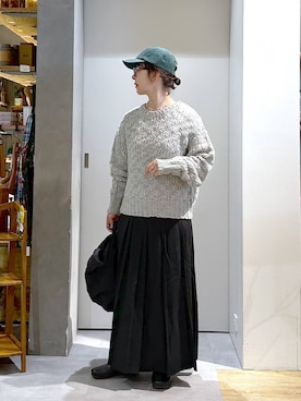 「アイテム（ニット/セーター）」を使った、さちち さん（レディース・156cm・50代）の秋コーディネート