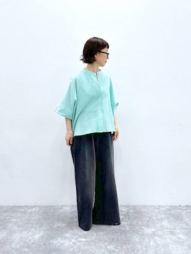 「アイテム（シャツ/ブラウス）」を使った、さちち さん（レディース・156cm・50代）の夏コーディネート