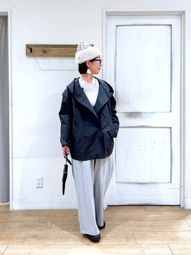 「50代前半です」｜「アイテム（ブルゾン）」を使った、さちち さん（レディース・156cm）の秋コーディネート