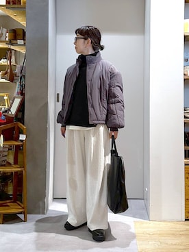 「アイテム（ショルダーバッグ）」を使った、さちち さん（レディース・156cm・50代）の冬コーディネート