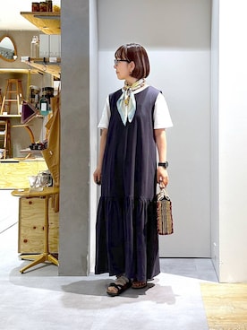 「studio CLIP（スタディオクリップ）のアイテム」を使った、さちち さん（レディース・156cm）の夏コーディネート