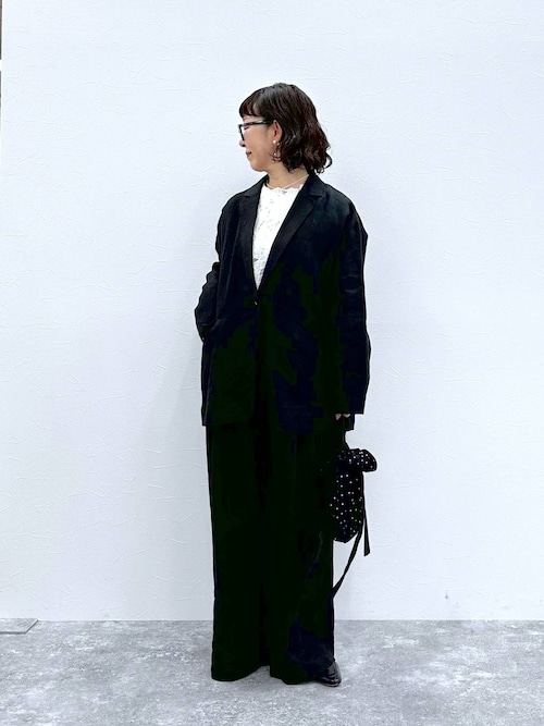 natural by clip》フレンチリネンジャケット×パンツ[プチサイズあり