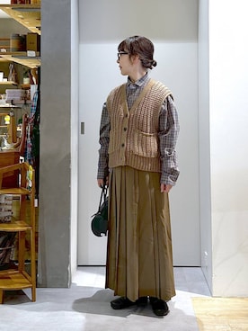 「アイテム（スカート）」を使った、さちち さん（レディース・156cm・50代）の秋コーディネート