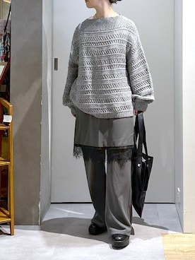 「アイテム（トップス）」を使った、さちち さん（レディース・156cm・50代）の冬コーディネート