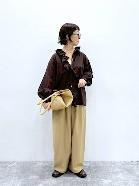 「アイテム（パンツ）」を使った、さちち さん（レディース・156cm・50代）の夏コーディネート