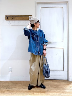 「50代前半です」｜「アイテム（その他アウター）」を使った、さちち さん（レディース・156cm）の夏コーディネート