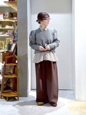 「アイテム（カードケース）」を使った、さちち さん（レディース・156cm）の冬コーディネート