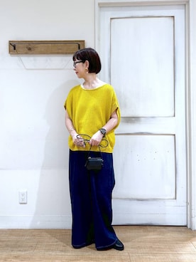 「50代前半です」｜「アイテム（財布/小物）」を使った、さちち さん（レディース・156cm）の夏コーディネート