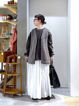 「studio CLIP（スタディオクリップ）のアイテム」を使った、さちち さん（レディース・156cm）の冬コーディネート