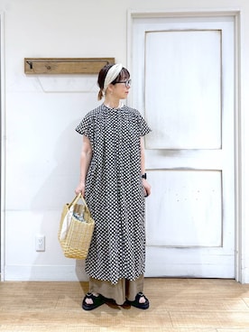 「studio CLIP（スタディオクリップ）のアイテム（リング）」を使った、さちち さん（レディース・156cm）の夏コーディネート