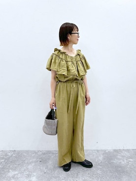 「studio CLIP（スタディオクリップ）のアイテム（リング）」を使った、さちち さん（レディース・156cm）の夏コーディネート