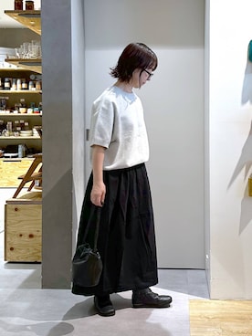 「アイテム（スカート）」を使った、さちち さん（レディース・156cm・50代）の秋コーディネート