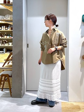 「アイテム（スカート）」を使った、さちち さん（レディース・156cm・50代）の秋コーディネート