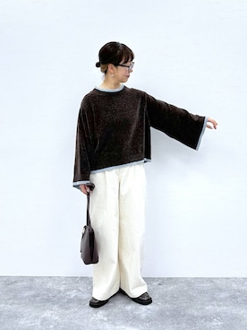 「アイテム（トップス）」を使った、さちち さん（レディース・156cm・50代）の冬コーディネート