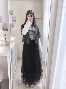 「Green　Parks（グリーンパークス）のアイテム（Tシャツ/カットソー）」を使った、せいかさん（レディース・152cm）の秋コーディネート