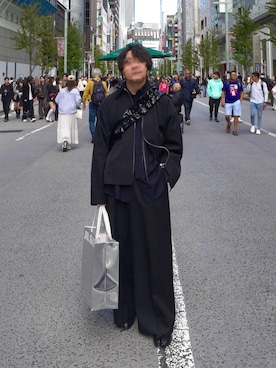 HEAVY WOOL GABARDINE DOUBLE ZIP BLOUSONを使った人気ファッション