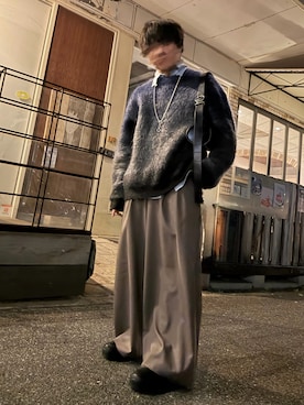 「YOKE（ヨーク）のアイテム」を使った、You。さん（メンズ・168cm）の秋コーディネート