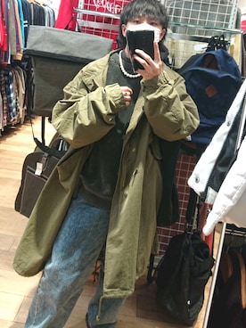 「WEGO（ウィゴー）のアイテム（モッズコート）」を使った、You。さん（メンズ・168cm）の冬コーディネート