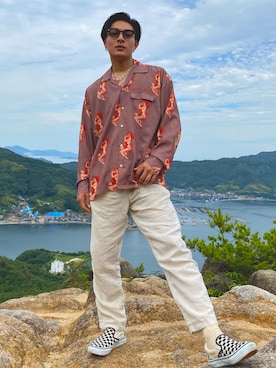 「COOLなこのコが仲間入り」｜「アイテム（スリッポン）」を使った、R.さん（メンズ・172cm）の夏コーディネート
