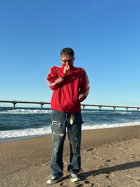 「デニムっていいよね」｜「アイテム（財布/小物）」を使った、R.さん（メンズ・172cm）の夏コーディネート