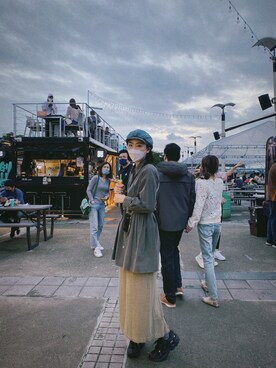 「NEW BALANCE（ニューバランス）のNew Balance ニューバランス ML703BC(D) TRIPLE BK(BC)（スニーカー）」を使った、Doraさん（レディース・173cm）の冬コーディネート