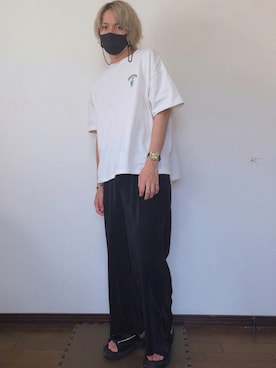 「SpRay（スプレイ）のアイテム（トップス）」を使った、Daikiさん（メンズ・177cm）の夏コーディネート