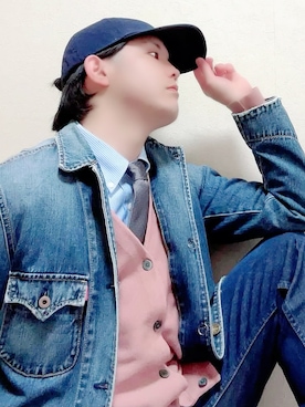 「アイテム（帽子）」を使った、ヴァンパイアようくんさん（メンズ・177cm・30代）の秋コーディネート