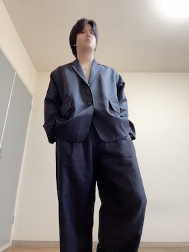 「アイテム（テーラードジャケット）」を使った、ヴァンパイアようくんさん（メンズ・177cm・30代）の秋コーディネート